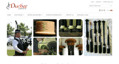 Desktop Screenshot of dunbarbagpipes.com